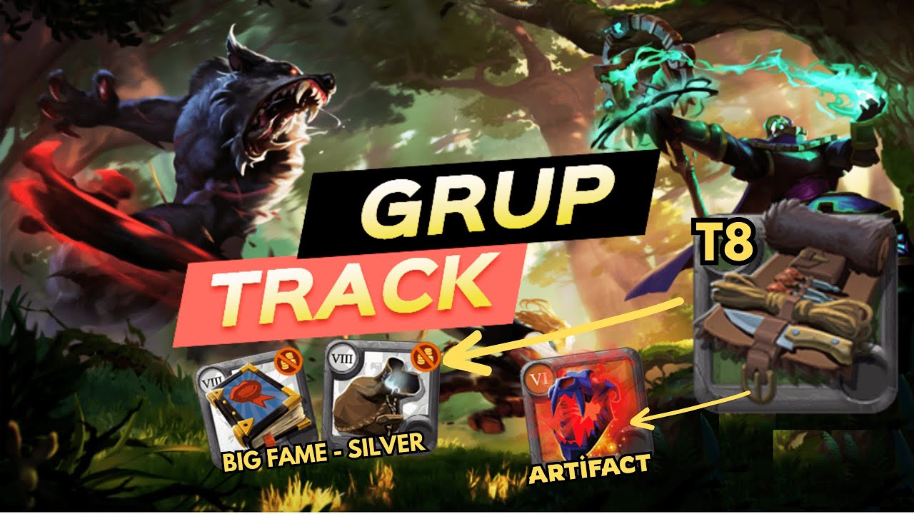 Albion Online – T8 Grup Track Farm (Yüksek Fame - Ortalama Silver)
