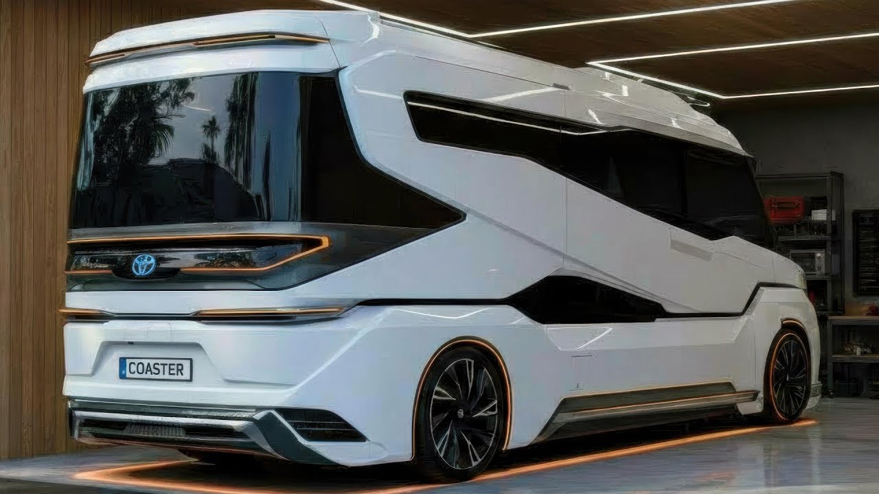 The Most Futuristic Bus Toyota Has Ever Built! 2027 Toyota Coaster