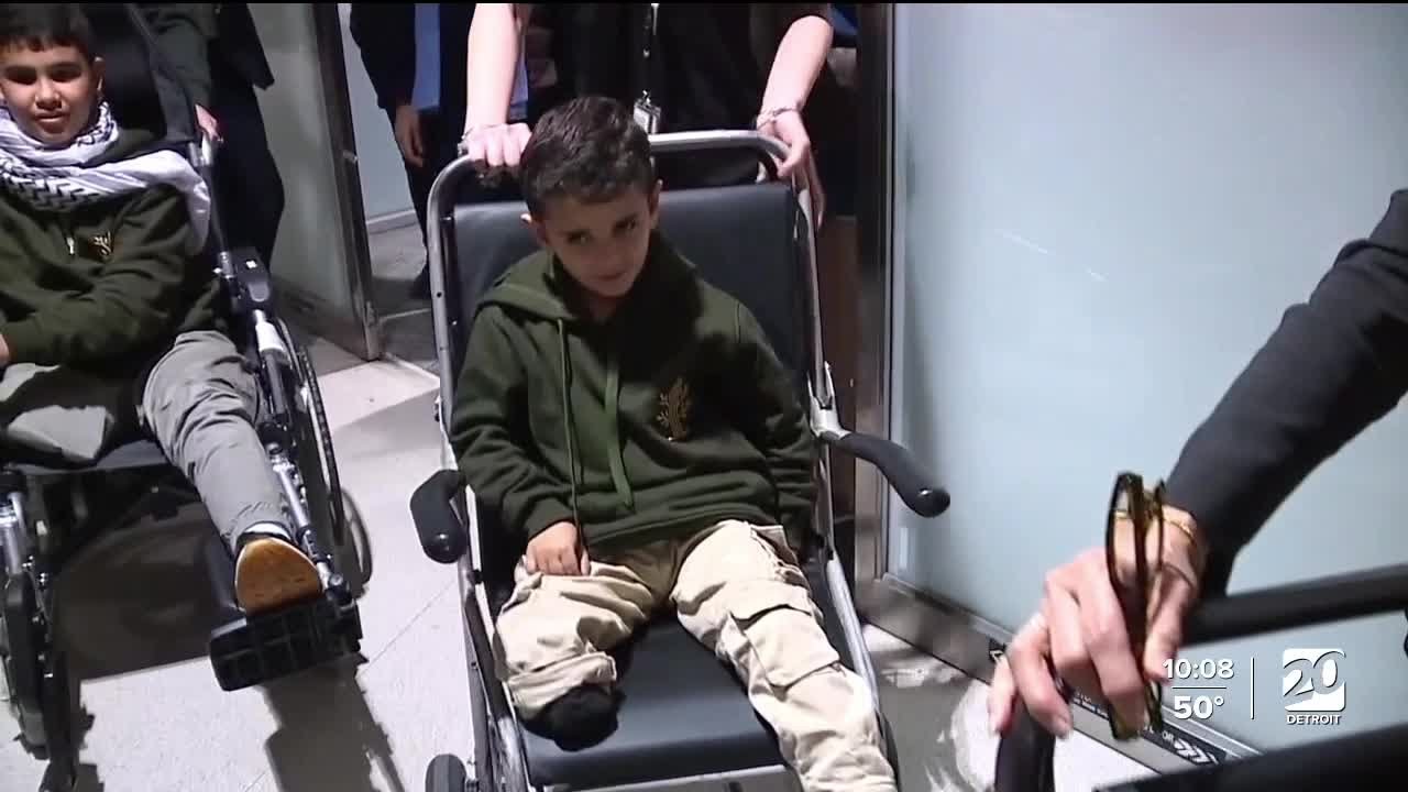 4 children from Gaza flown to Detroit for medical treatment