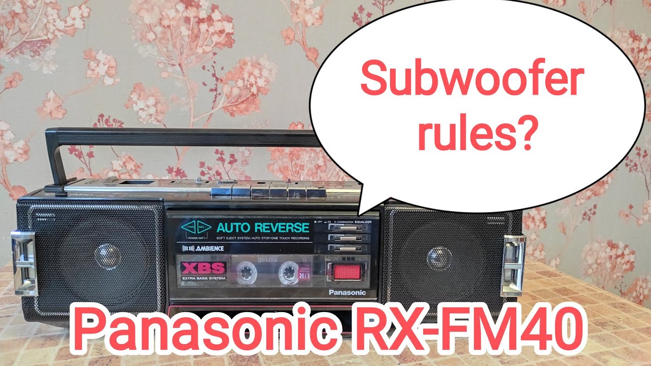 Panasonic RX-FM40 boombox cassette player