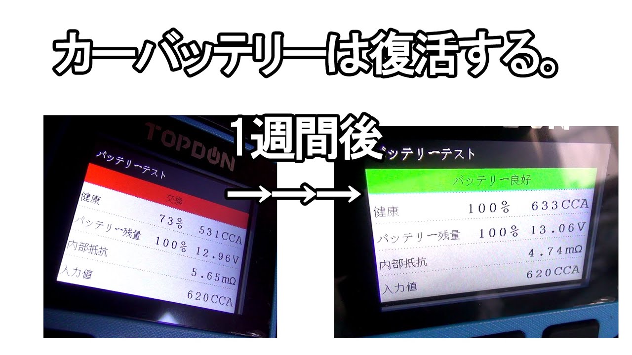【車維持の節約術】古い自動車用バッテリーは復活するか？デサルフェータを検証。 HBR-1000
