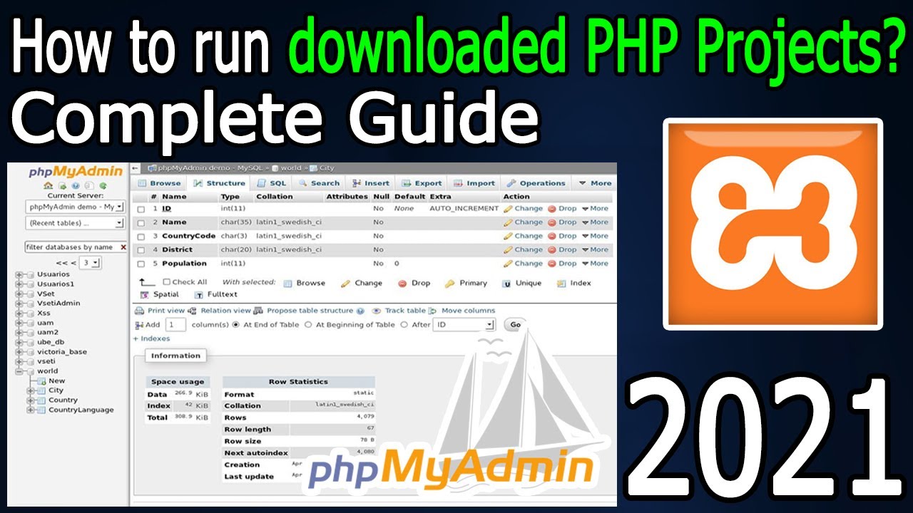 Как запустить и выполнить загруженные PHP-проекты? [Обновление 2021 г.] XAMPP + phpMyAdmin | Полн...