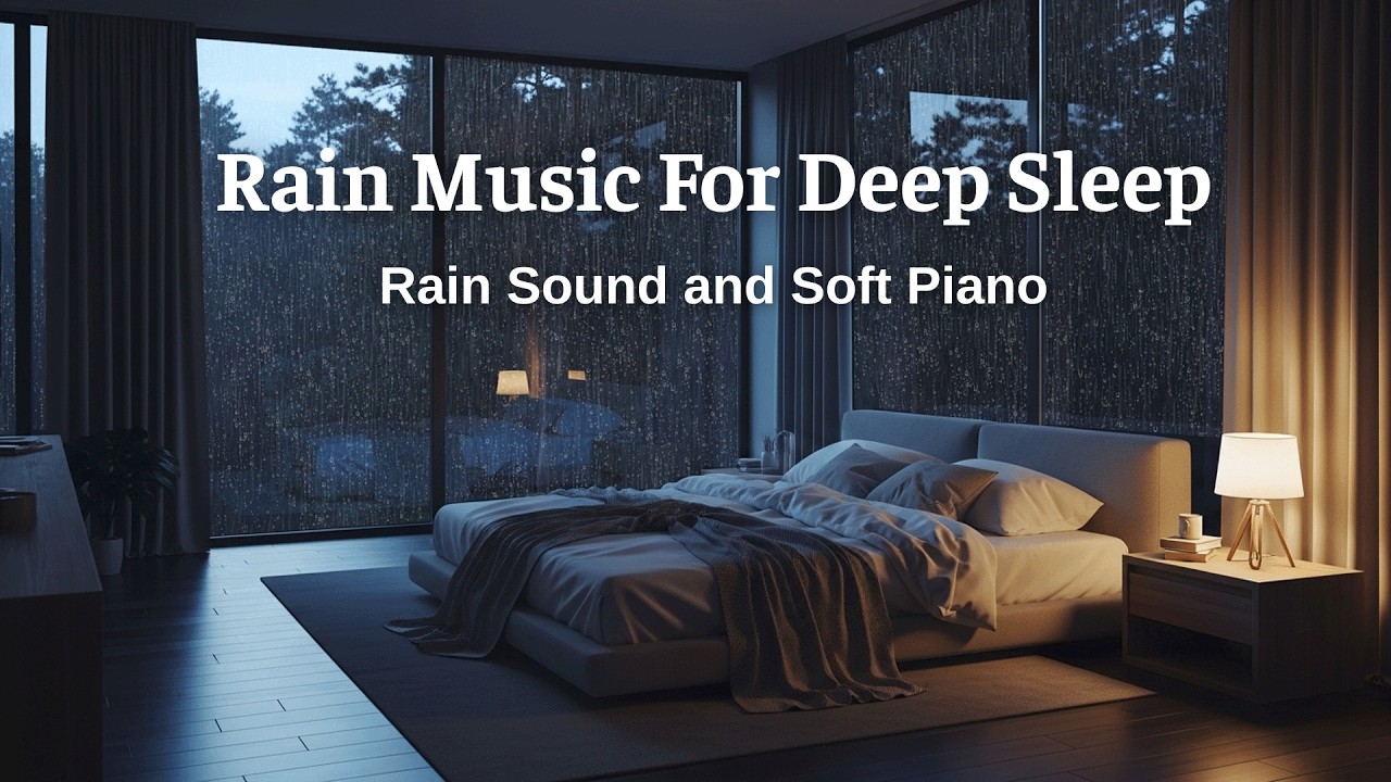 Soft Rainfall 🌙 Peaceful Piano – Relaxing Sounds for Deep Rest and Stress Relief 🌧️