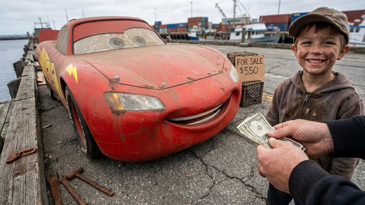POV ASMR Car Restoration  2006 Lightning McQueen Found on abandoned gas station &mdash; Only $590