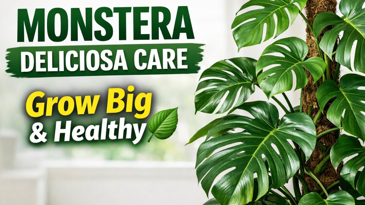 “Stop These Mistakes! Monstera Deliciosa Care Guide 🌿✨”