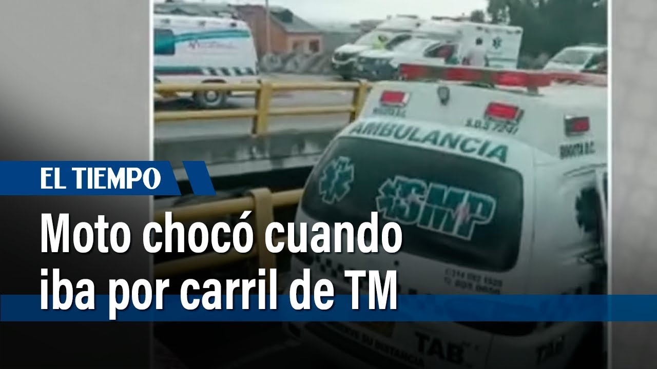Motociclista chocó contra bus de TransMilenio en Suba, iba por carril exclusivo. | El Tiempo
