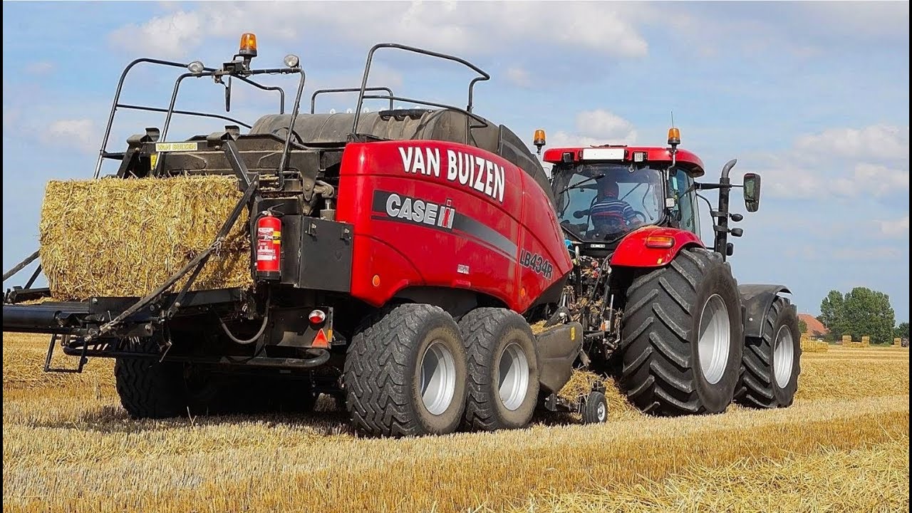 Persen met 2x CASE LB 434 R. Loonb. E.J.van Buizen Nieuwolda