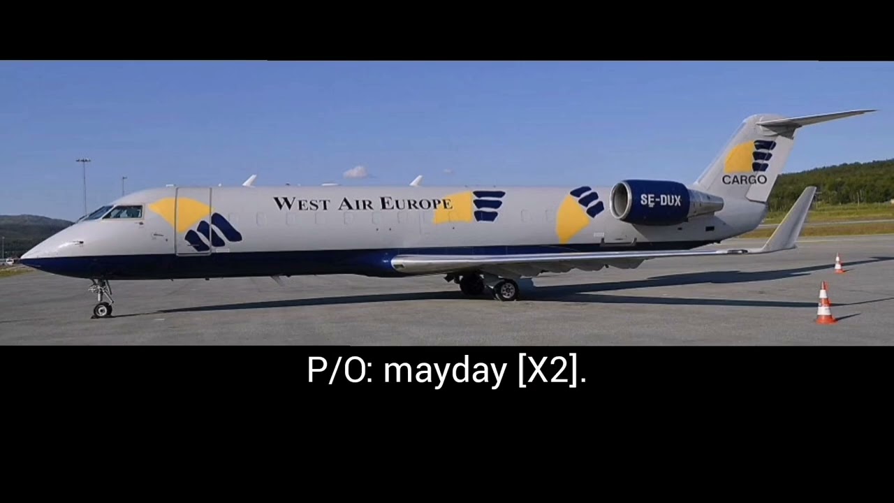 Vuelo 294 de West Air Sweden = CVR - Sub Español.