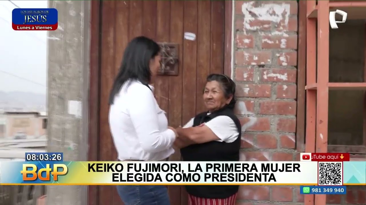 Keiko Fujimori es la primera mujer elegida como presidenta