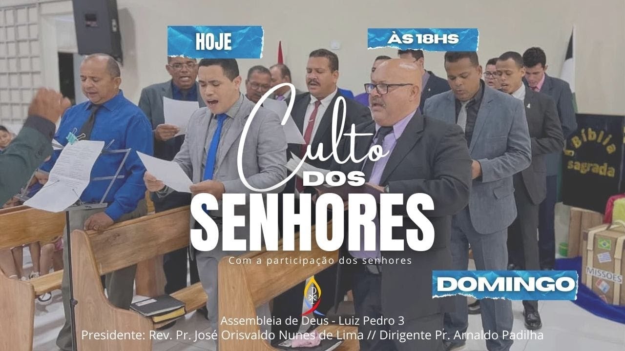 CULTO DE SENHORES - DOMINGO - NOITE (01/03/2026)