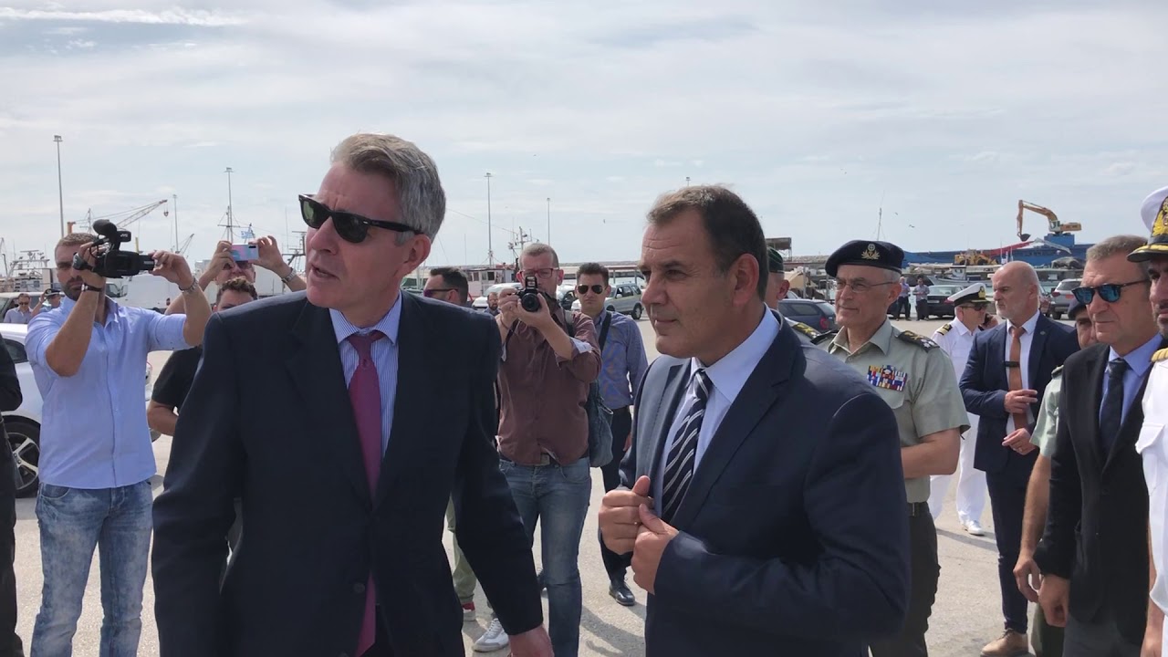 Άφιξη Υπουργού Εθνικής Αμύνης και ΑΓΕΣ στο λιμάνι της Αλεξανδρούπολης