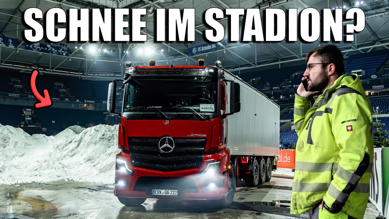 Schnee Transport durch die Nacht 🚚 -  Biathlon auf Schalke | Doku