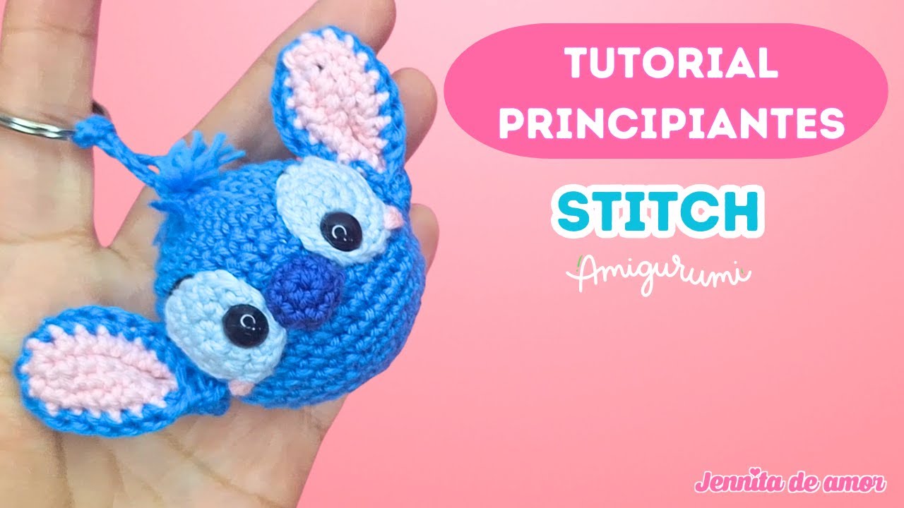 STITCH Llavero - Aprende paso a paso -Tutorial para  Principiantes- Amigurumi