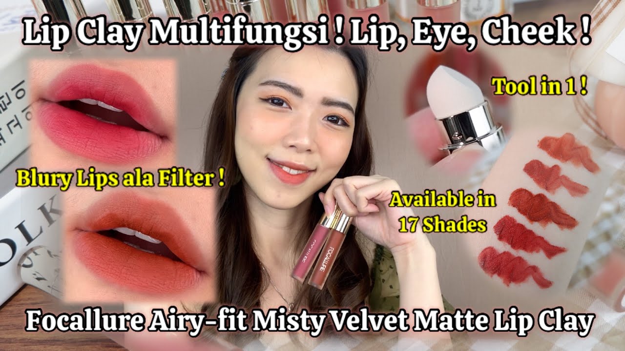 Focallure #AmberGold Airy Fit Misty Velvet Matte Lip Clay REVIEW & SWATCHES | Sylvia