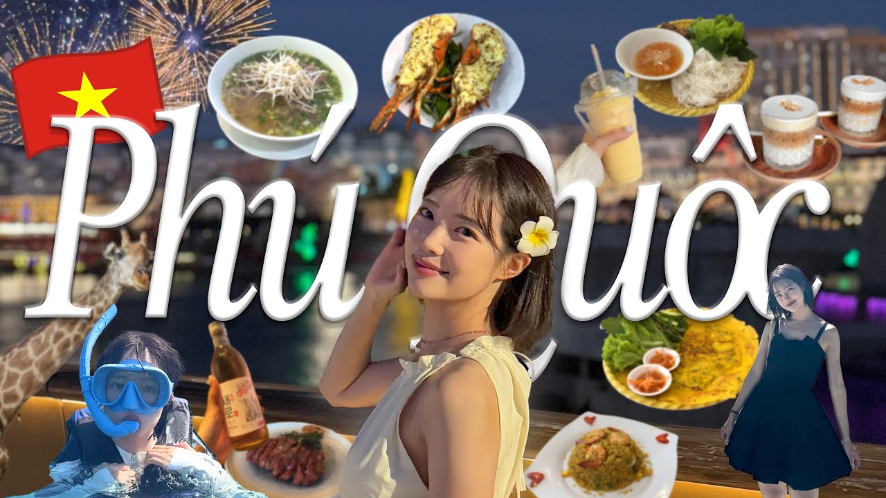 🇻🇳베트남 푸꾸옥 4박 6일 여행 브이로그🏝️ 인생 여행지 등극✲ﾟ*｡⋆ | 휴양지 코디👙 | 모닝투어 | 보물섬 호핑투어 | 빈원더스&빈펄사파리 | 선셋타운 | 북부/남부 여행