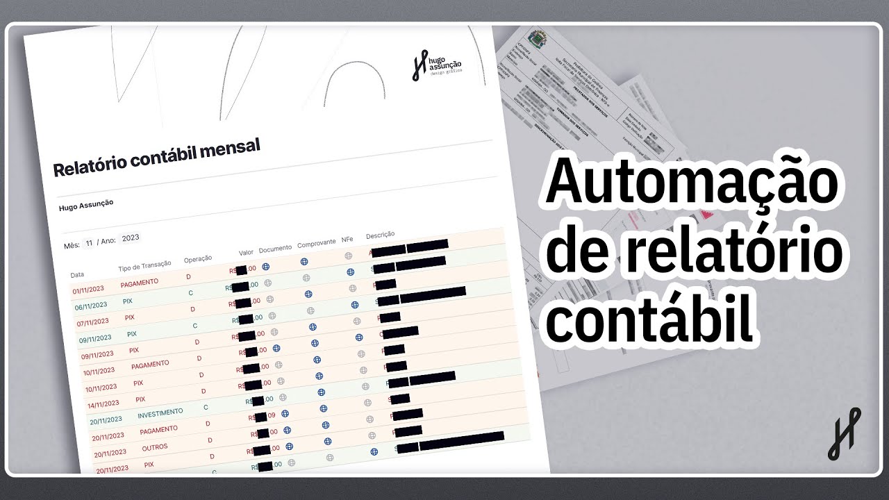 Como automatizar relat&oacute;rio cont&aacute;bil