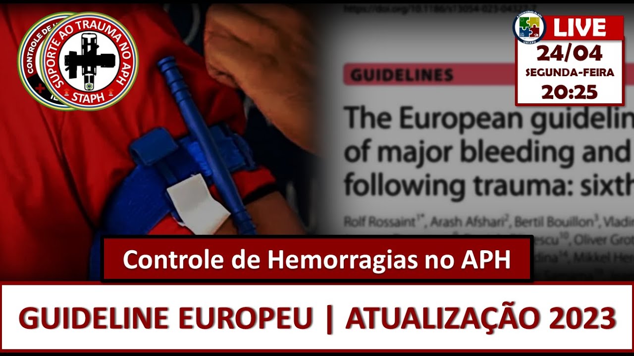 PARTE 1 | Controle de Hemorragias no APH | Guideline Europeu | Atualização 2023