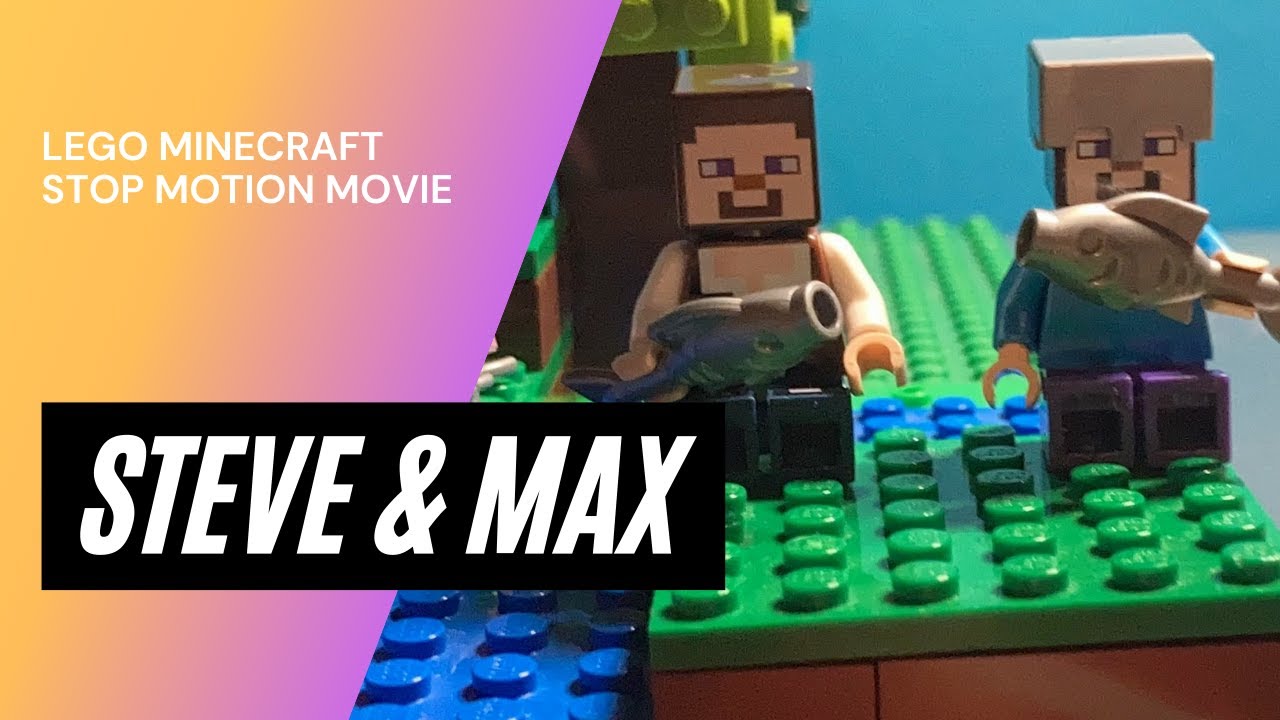Steve & Max | A Minecraft Story | Lego Stop Motion Movie