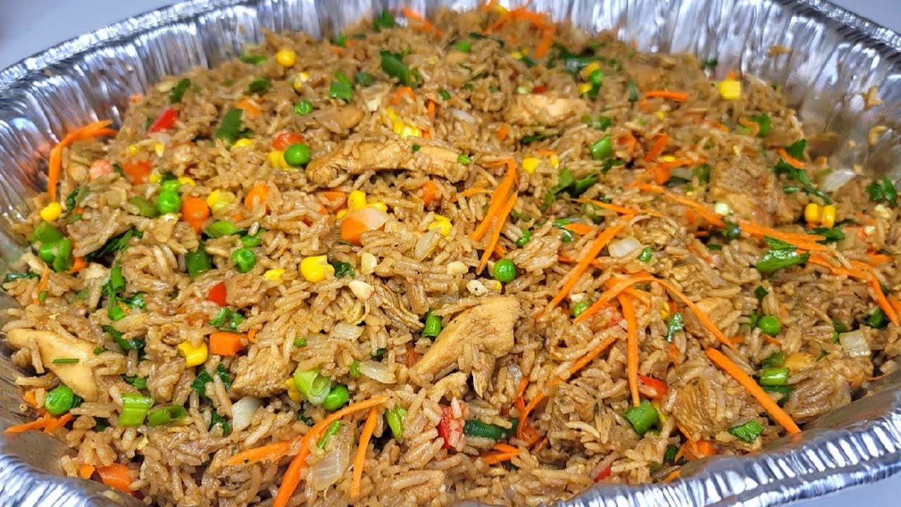 лучший гайанский жареный рис с курицей | рецепт #guyanesefriedrice