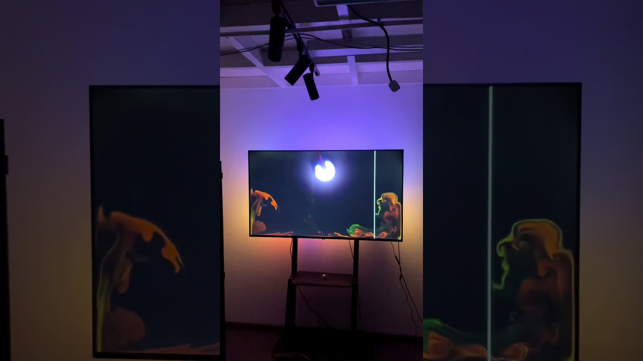 The TV back rgb light