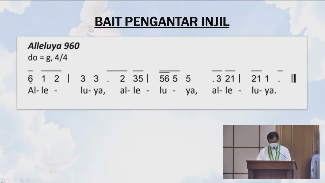 Bait pengantar Injil. Alleluia no 960