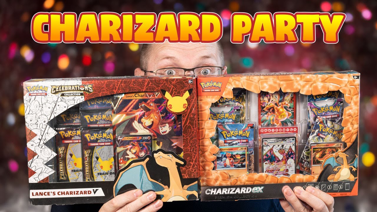 Charizard EX Premium Collection & Charizard Celebrations Box... AND I PULLED IT!!!