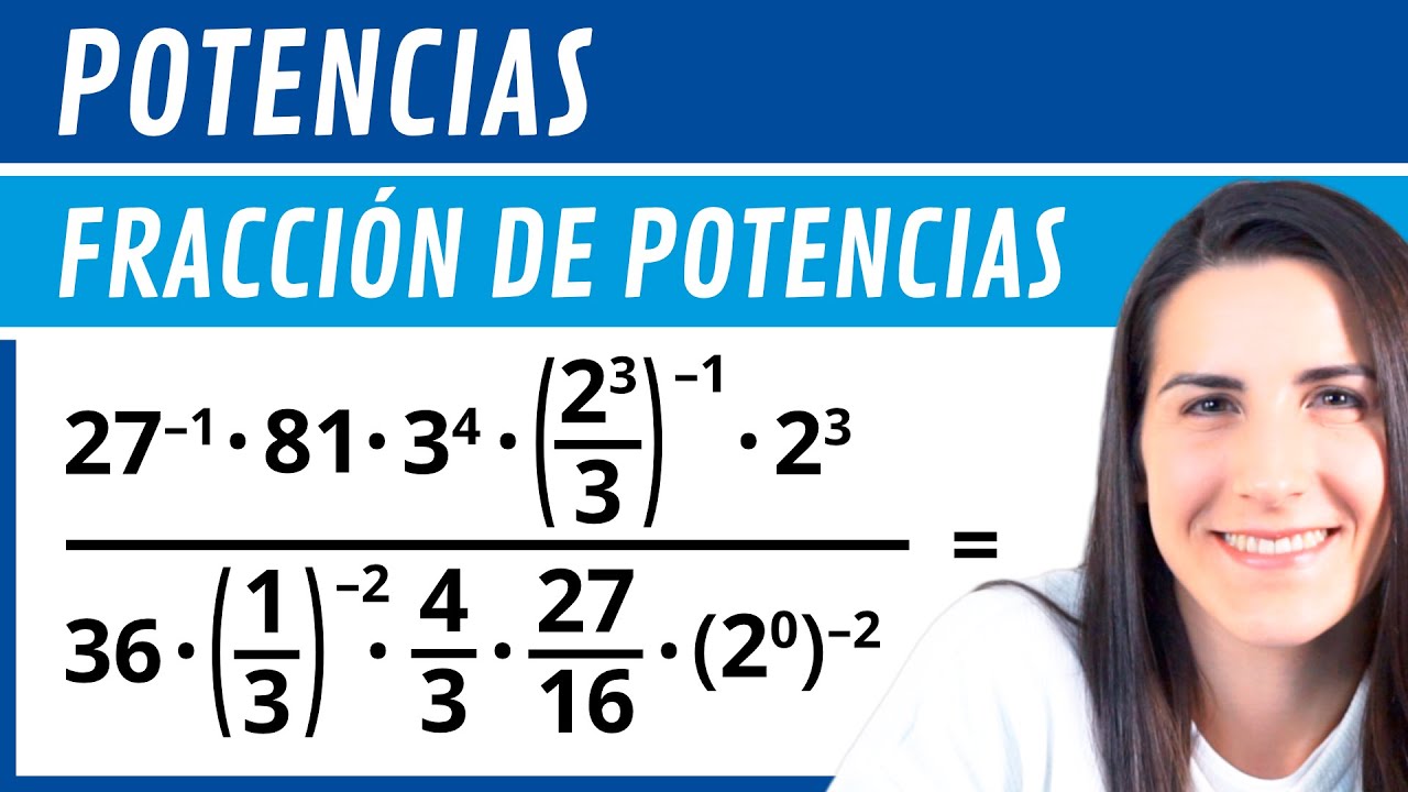 FRACCIÓN de POTENCIAS 🚀 Ejercicios con Potencias 2