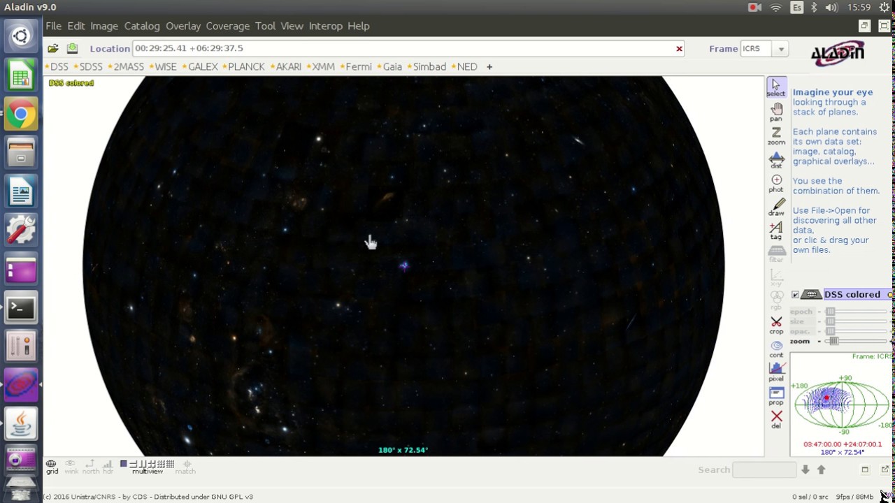 Aladin y topcat para exploracion de datos astronomicos