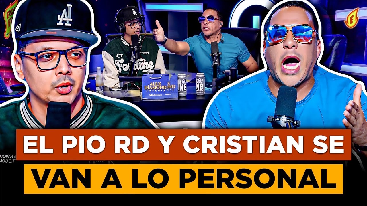 CRISTIAN PIERDE EL CONTROL POR HUMOR NEGRO DE EL PIO RD “LUINNY TERMINA ENTREVISTA Y EVITA PELEA”