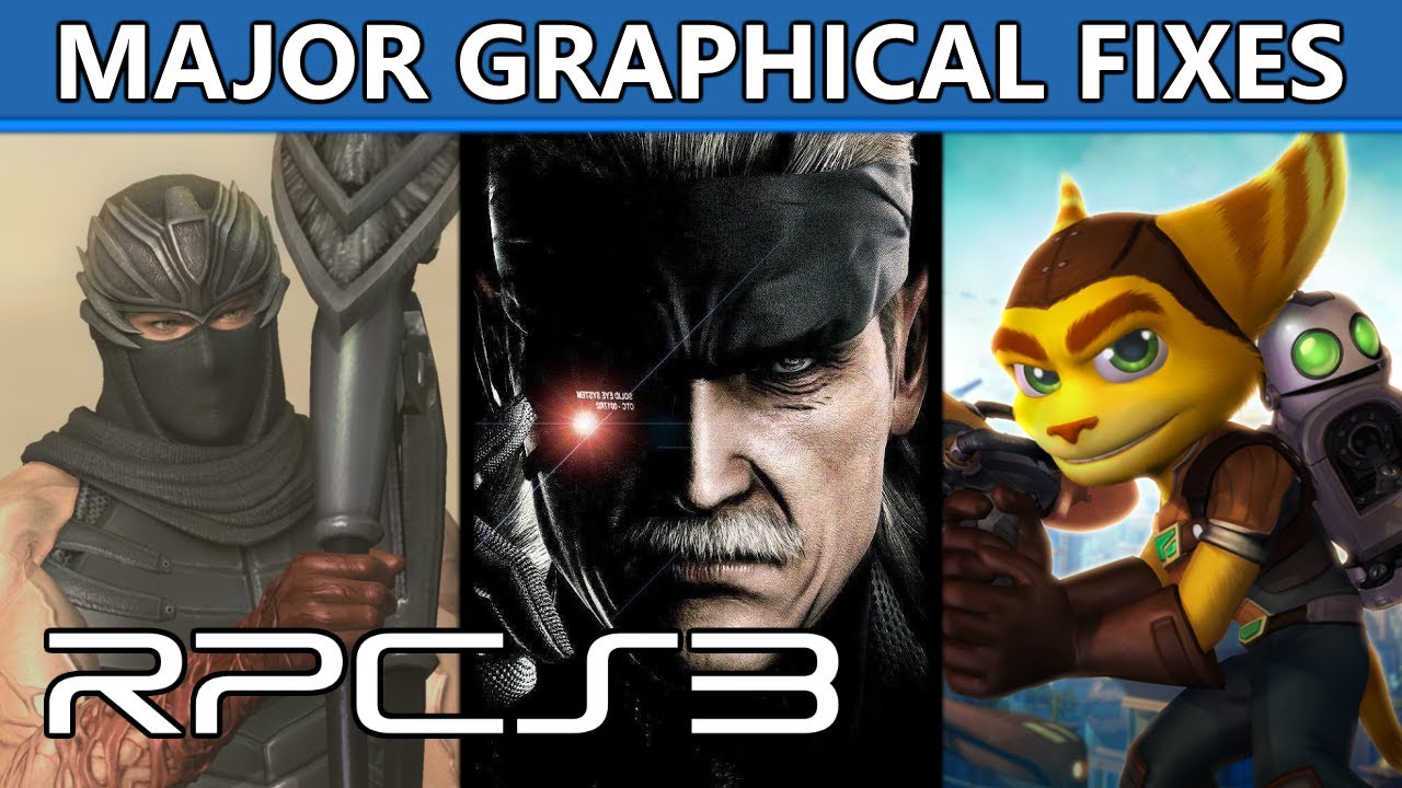RPCS3 - Major Graphical Improvements in MGS4, inFamous 1-2, Ninja Gaiden, R&C Future, and more!