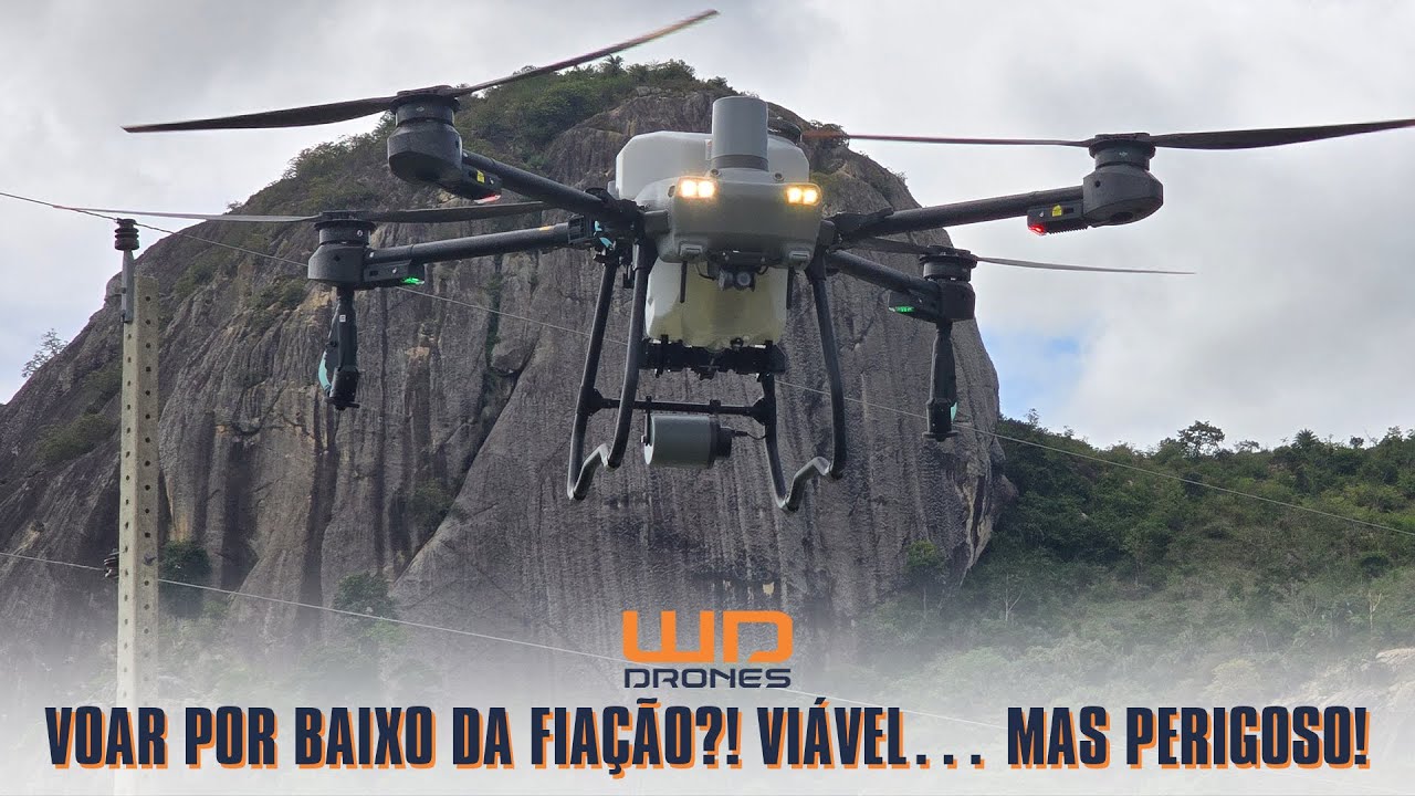 Drone Agrícola Pode Voar Por Baixo da Fiação? Verdades, Riscos e Cuidados!