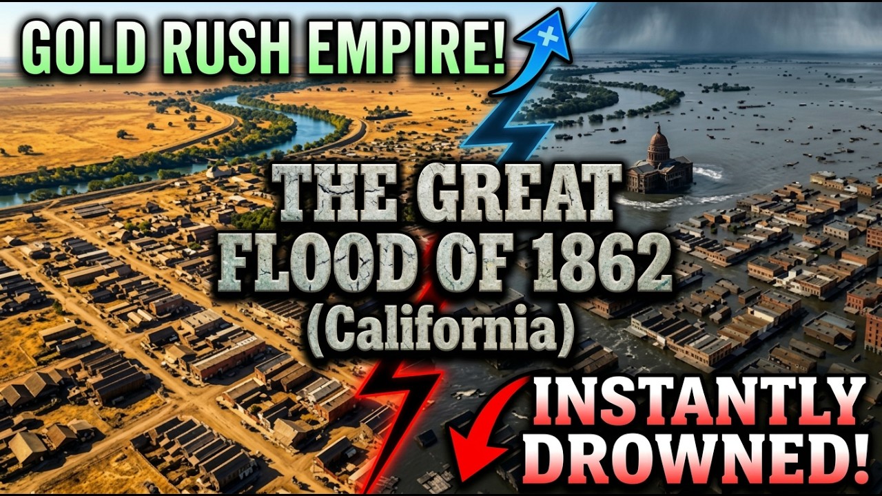 The $1 Trillion Disaster California is Ignoring: The Great Flood of 1862 (AI Reconstruction)