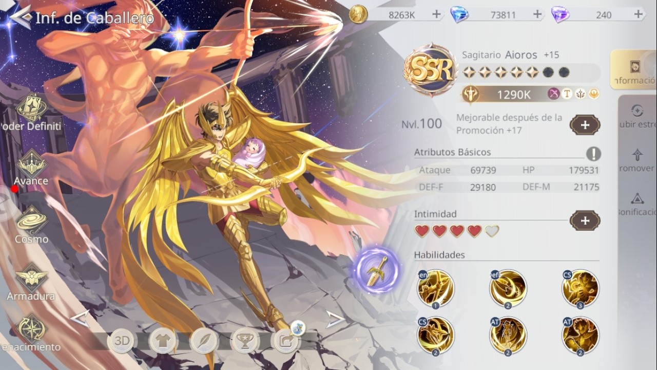 Saint Seiya EX Review Sagitario Aioros! Dejen su like! - AppGallery Android IOS RPG
