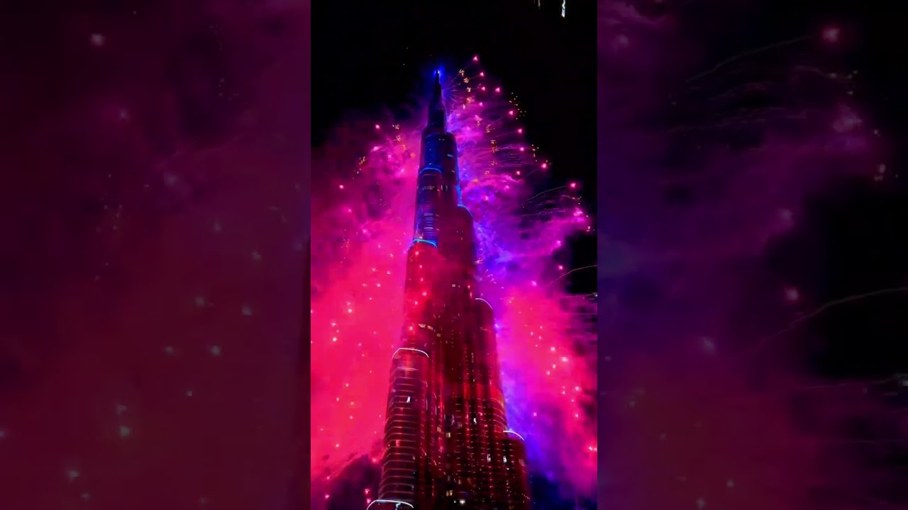 Dubai Burjkhalifa New Year NYE Fireworks 2026 UAE Downtown Views 