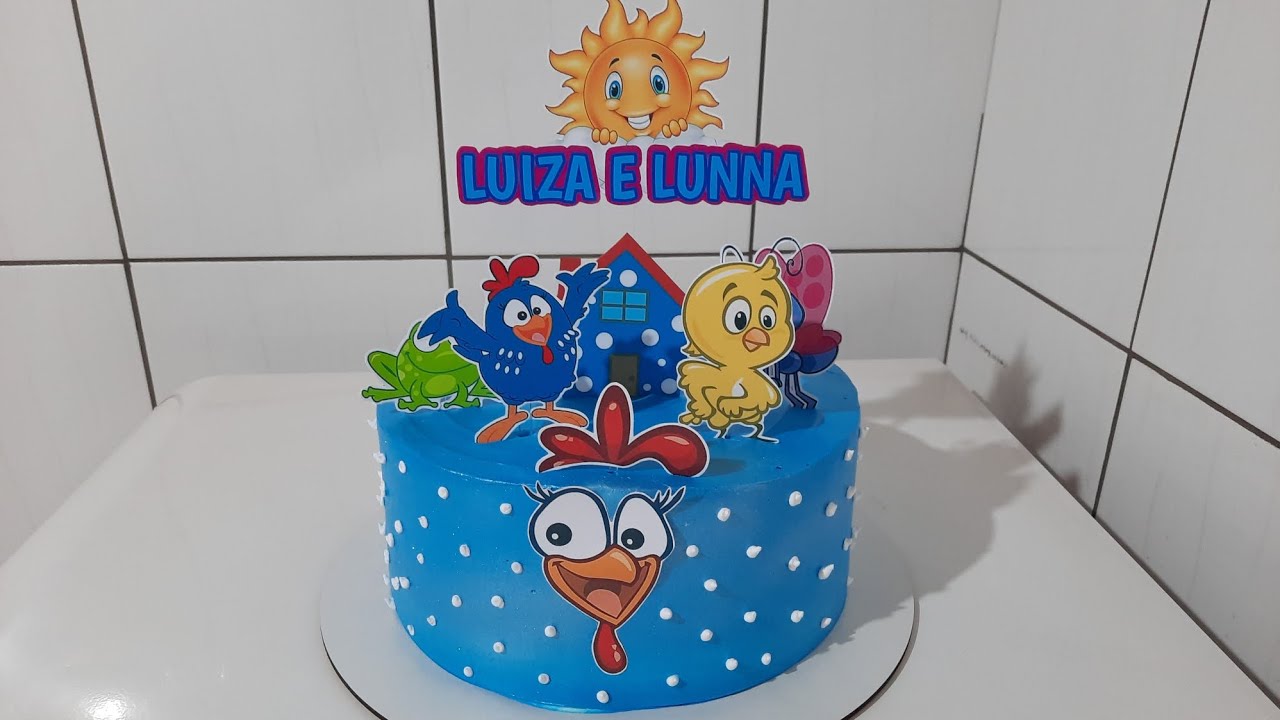 BOLO TEMA GALINHA PINTADINHA