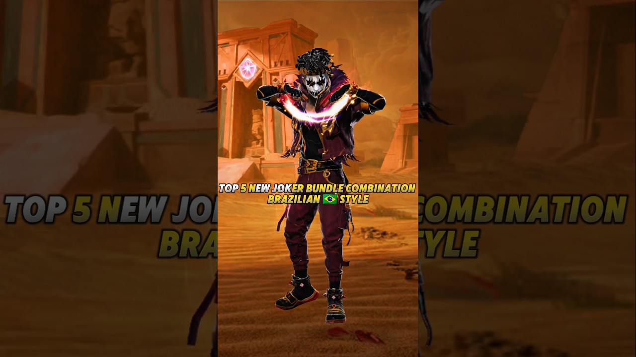 NEW JOKER BUNDLE COMBINATION BRAZILIAN STYLE 🇧🇷 #freefire #newbundle#dresscombination #jokerbundle