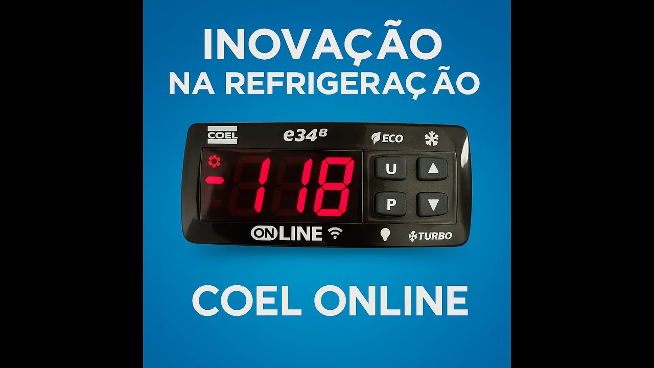 Como funciona o controlador wifi para refrigeração? E34B online
