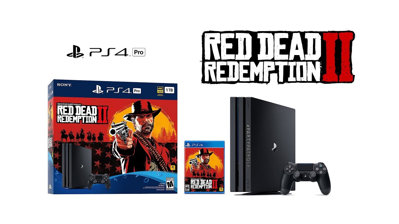 PS4 Pro PlayStation 4 Red Dead Redemption 2 Bundle CUH 7216B Unboxing - What's in the box?