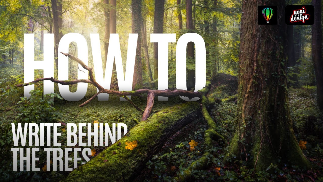 Learn How to Write behind anything in Corel Draw | Short Tutorial | Typography in Corel Draw