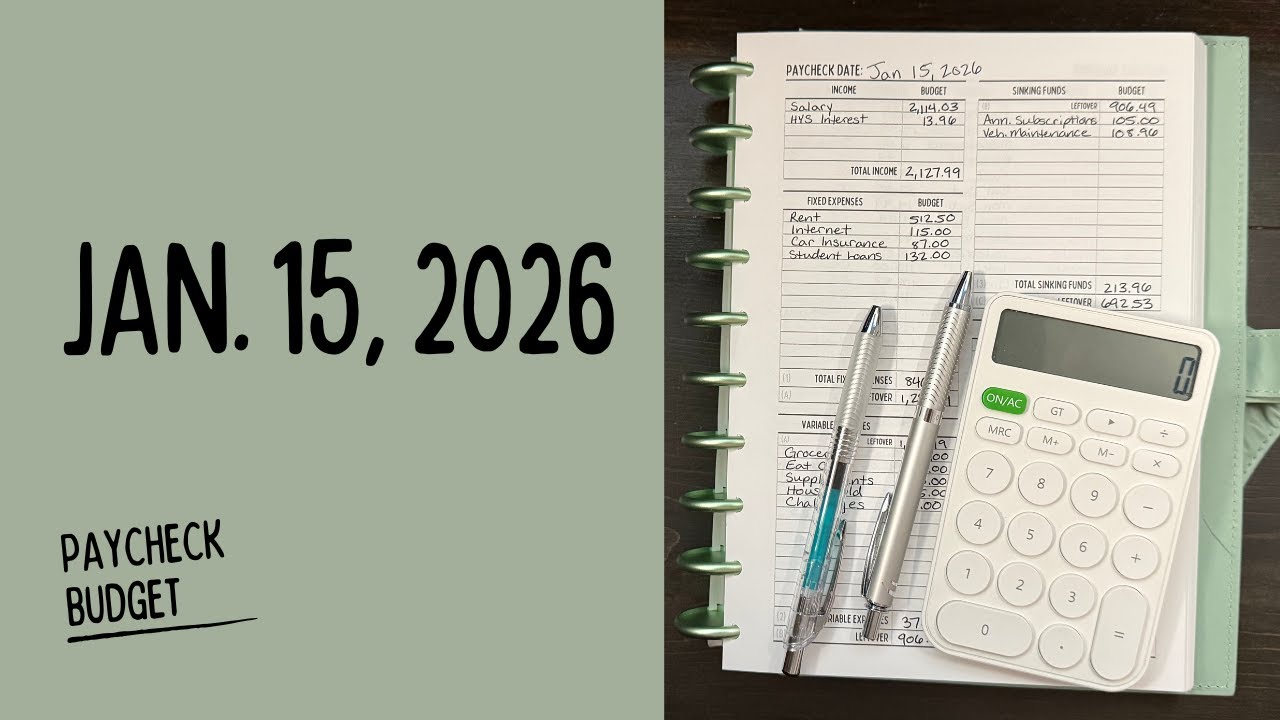 Where is this paycheck going? | January Paycheck #1
