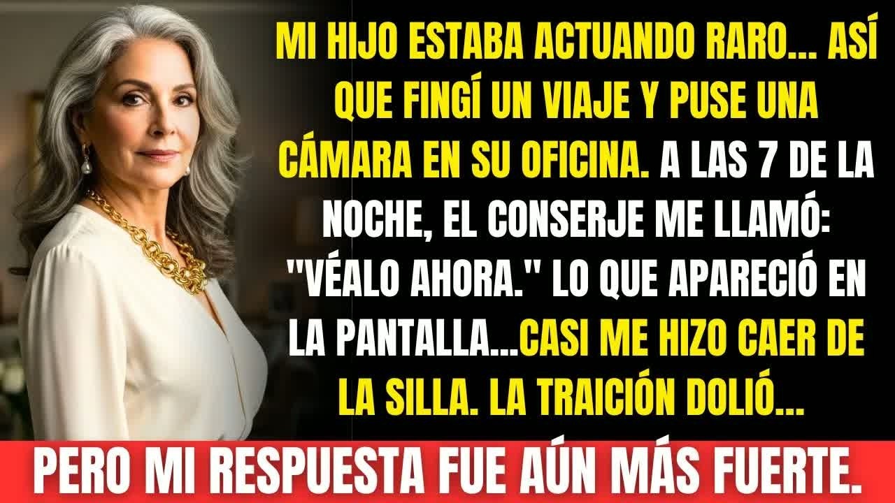Mi hijo andaba raro… así que fingí que me iba de viaje, puse una cámara y lo que vi me dejó helada.