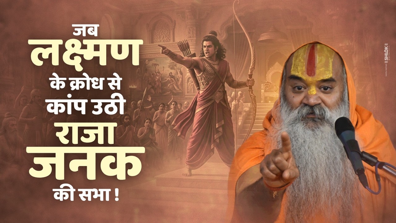 जब लक्ष्मण के क्रोध से कांप उठी राजा जनक की सभा ! Ramswaroopacharya Ji Maharaj #laxmankrodh #ramayan