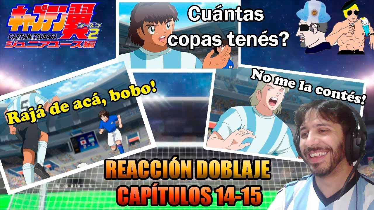 Captain Tsubasa DOBLAJE LATINO VIDEOREACCIÓN - Capitulos 14-15
