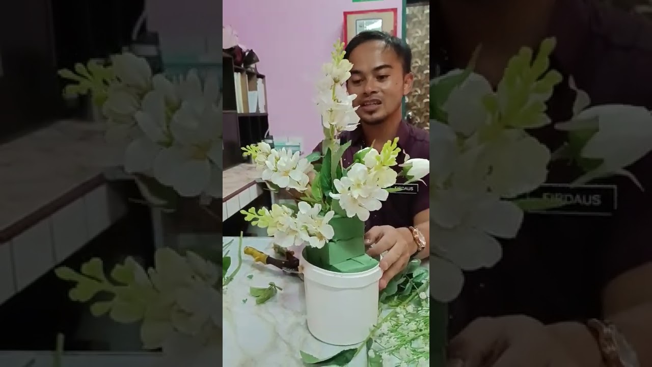 Gubahan Bunga paling simple tapi sangat cantik...