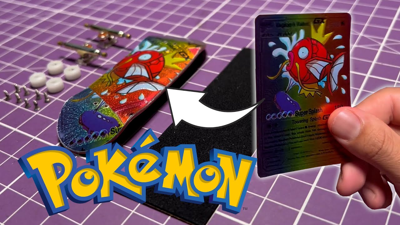 D.I.Y.  MAGIKARP POKÉMON CARD FINGERBOARD