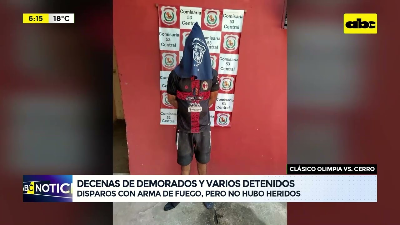Olimpia vs. Cerro: enfrentamientos entre hinchas y policías antes del superclásico