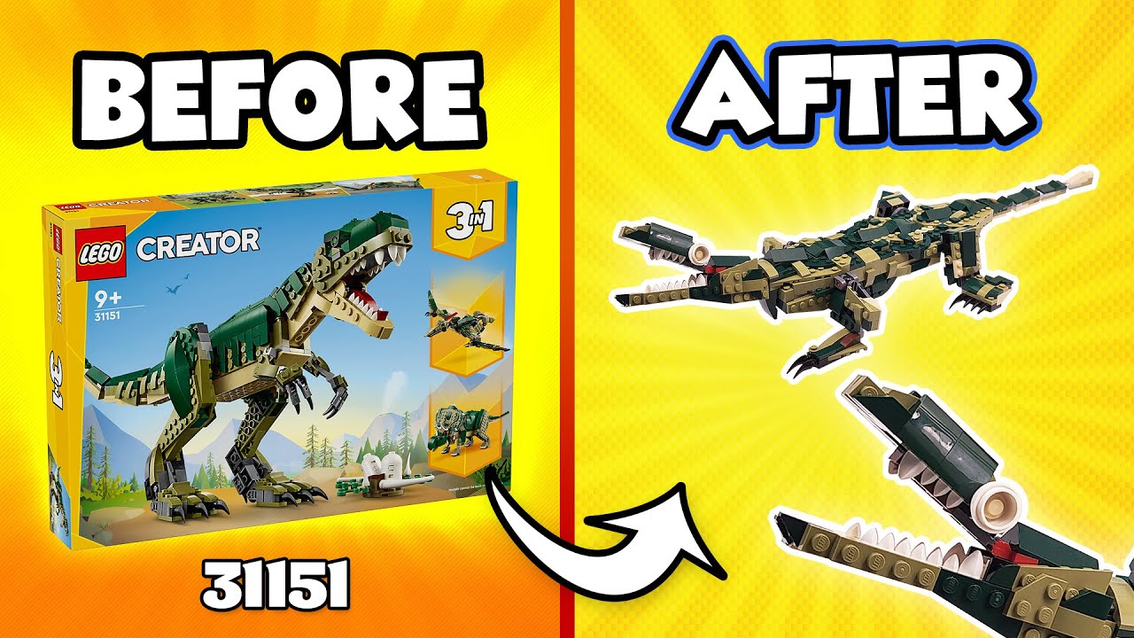 LEGO Creator Komodo Dragon MOC (31151) [446 шт.] Альтернативная сборка для T. Rex @TopBrickBuilder