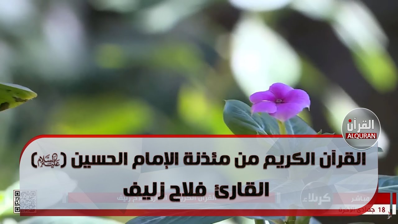 القرآن الكريم من مئذنة الإمام الحسين(عليه السلام) القارئ فلاح زليف -18جمادى الآخرة 1444 هـ