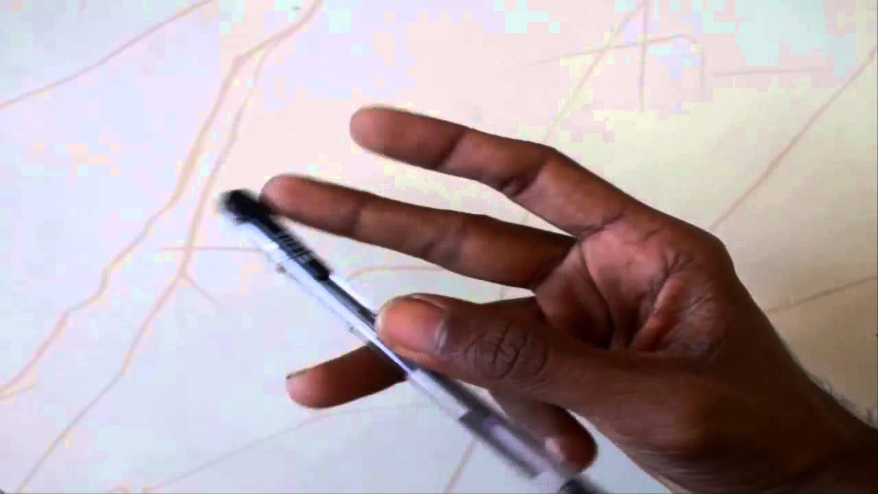 Pen Flipping over Fingers