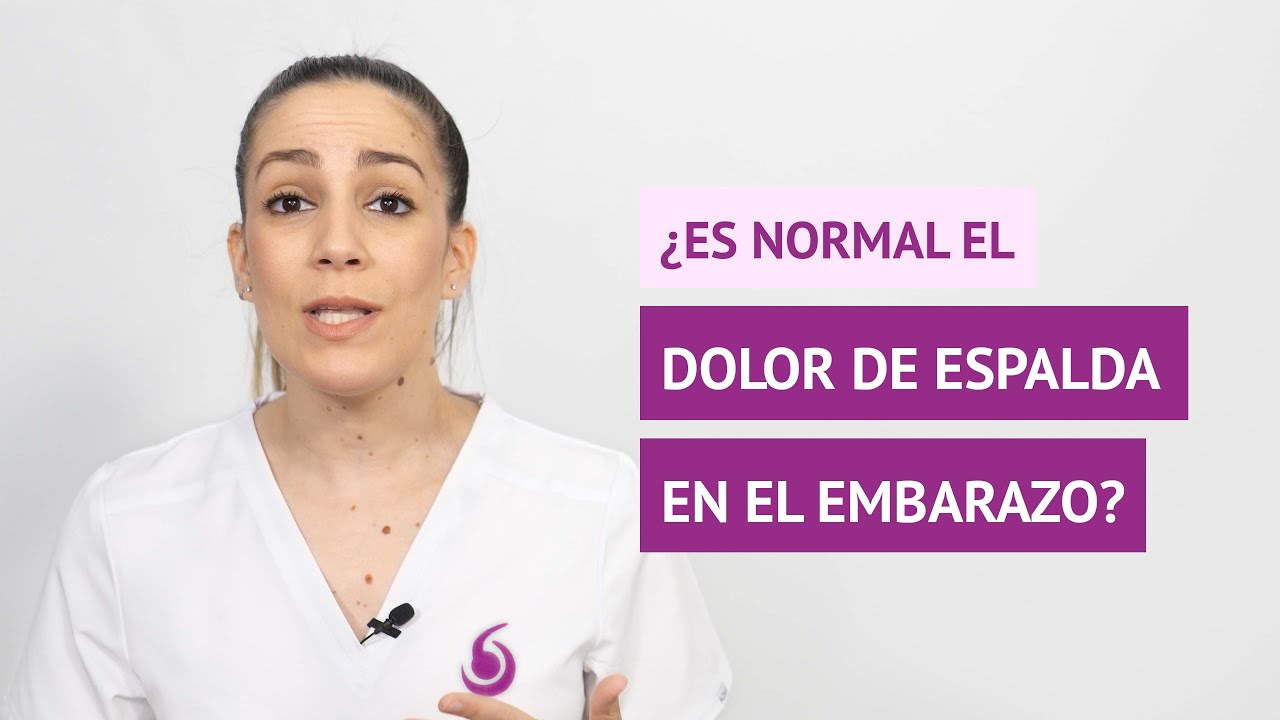 &iquest;Es normal el dolor de espalda durante el embarazo?